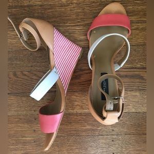 Stylish Ann Taylor, size 8.5 with a wedge heel